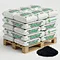 black alginic acid fertilizer seaweed extract flakes packing in 20kg bags with pallets.